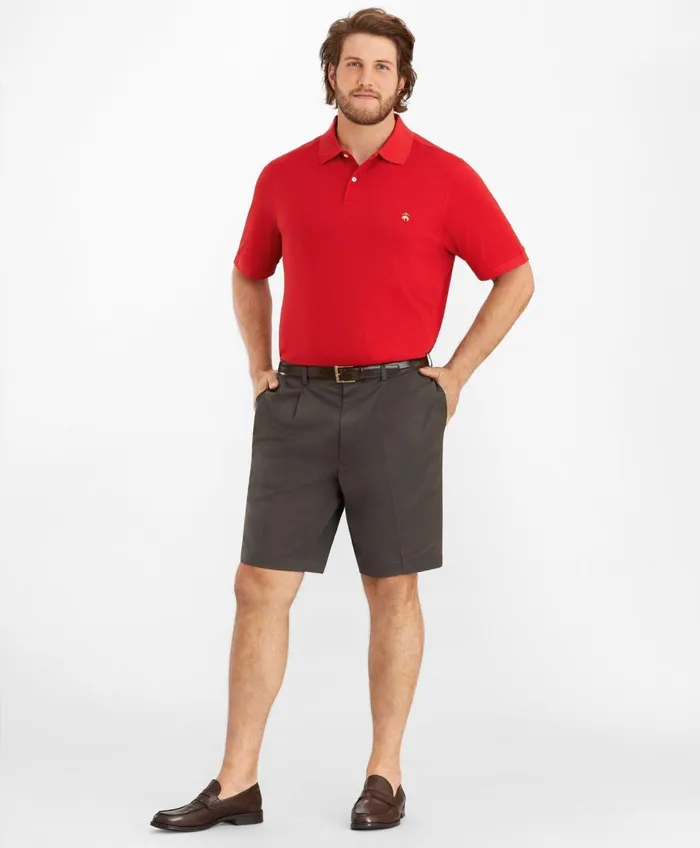 Men Golden Fleece Big and Tall Supima Polo Shirt Red Brooks Brothers Polo and Rugby Shirts