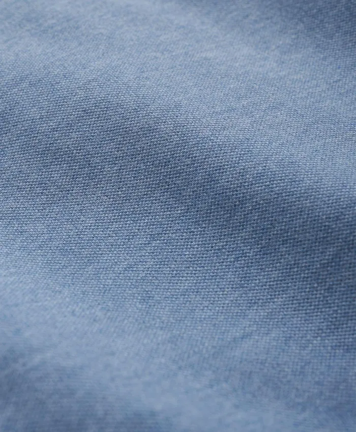 Men Golden Fleece Original Fit Stretch Supima LongSleeve Polo Shirt Denim Heather Brooks Brothers Polo and Rugby Shirts
