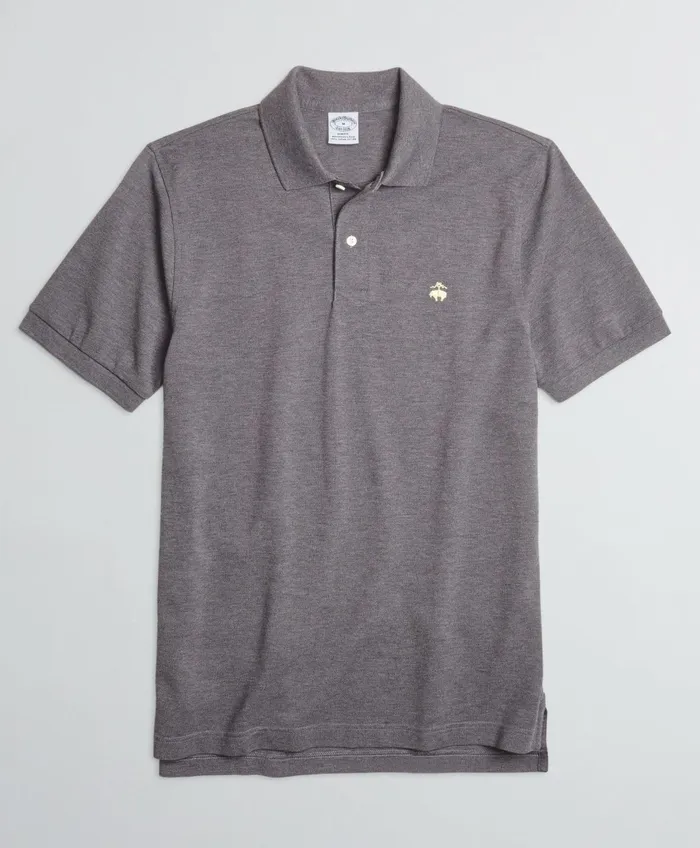 Men Golden Fleece Slim Fit Stretch Supima Polo Shirt Charcoal Heather Brooks Brothers Polo and Rugby Shirts Men Golden Fleece Slim Fit Stretch Supima Polo Shirt Charcoal Heather Brooks Brothers Polo and Rugby Shirts