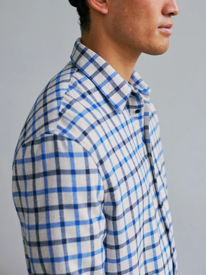 Men Hareby 8211 GreyBlue Black TWOTHIRDS Shirts
