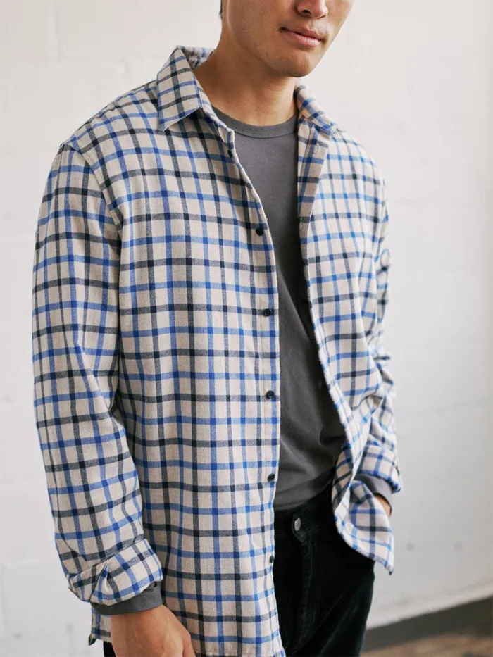 Men Hareby 8211 GreyBlue Black TWOTHIRDS Shirts