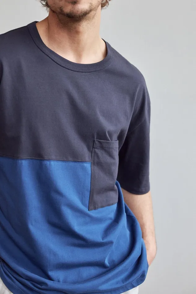 Men Heceta 8211 Blue TWOTHIRDS TShirts