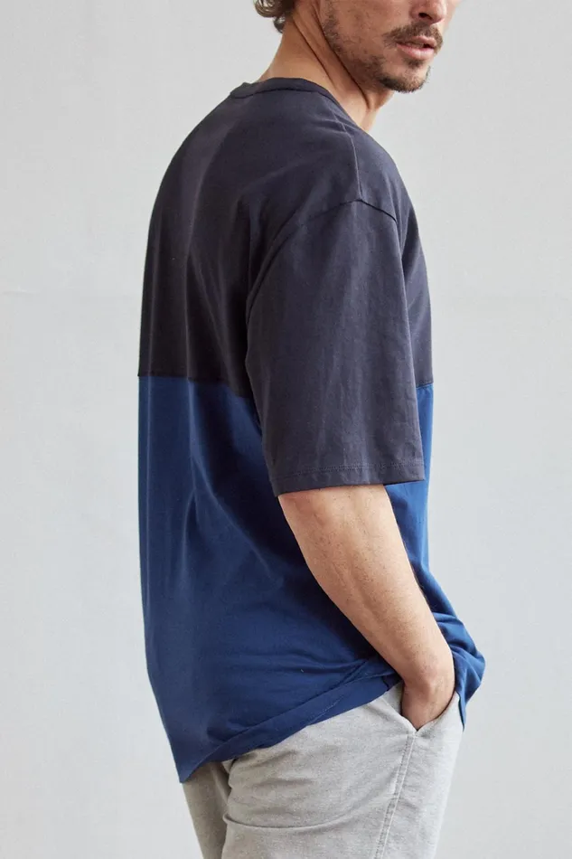 Men Heceta 8211 Blue TWOTHIRDS TShirts