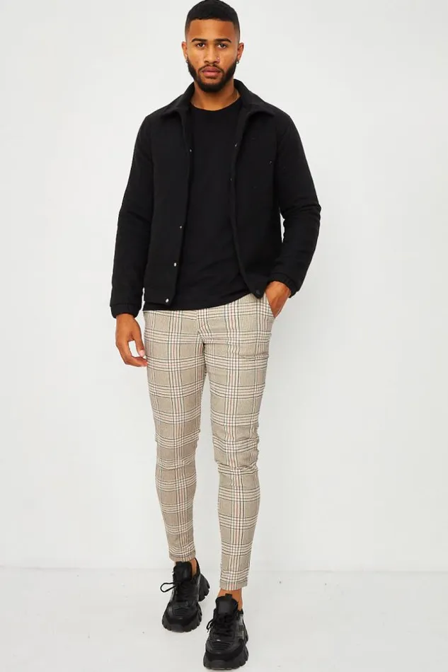 Men Jacket With Collar In Black Black Brentiny Paris Jackets