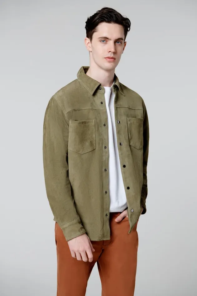 Men Jackets Blank Nyc Back To Earth Shacket