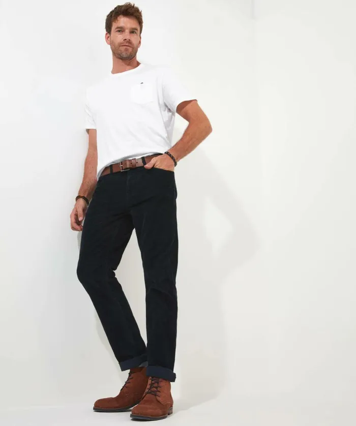 Men Joe Browns Carefree Cord Trousers Navy