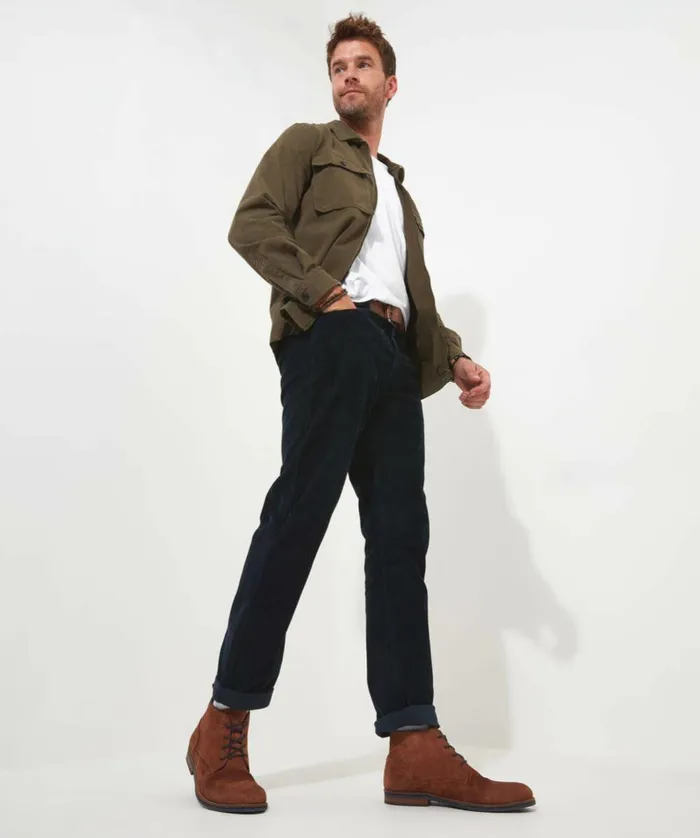 Men Joe Browns Carefree Cord Trousers Navy Men Joe Browns Carefree Cord Trousers Navy