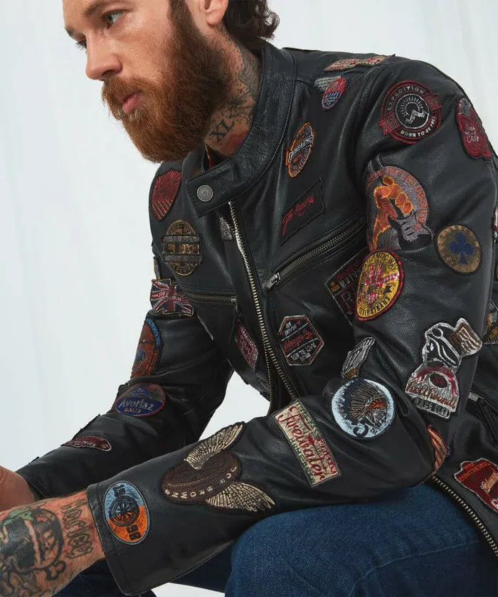 Men Joe Browns On Tour Leather Jacket Black