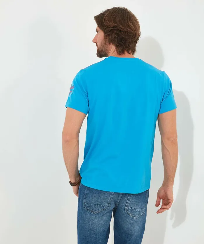 Men Joe Browns Pool Side Vibe Tee Blue