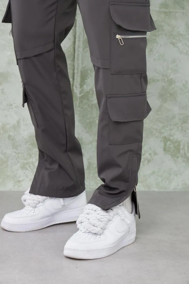 Men Joggerpant Cargo Anthracite Grey Brentiny Paris Jogger Pants