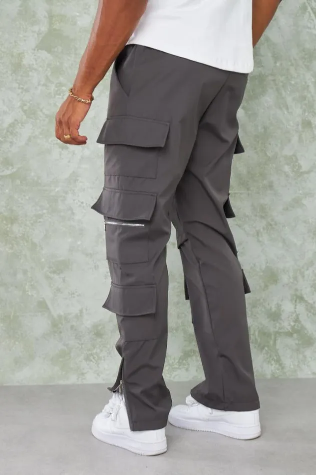 Men Joggerpant Cargo Anthracite Grey Brentiny Paris Jogger Pants