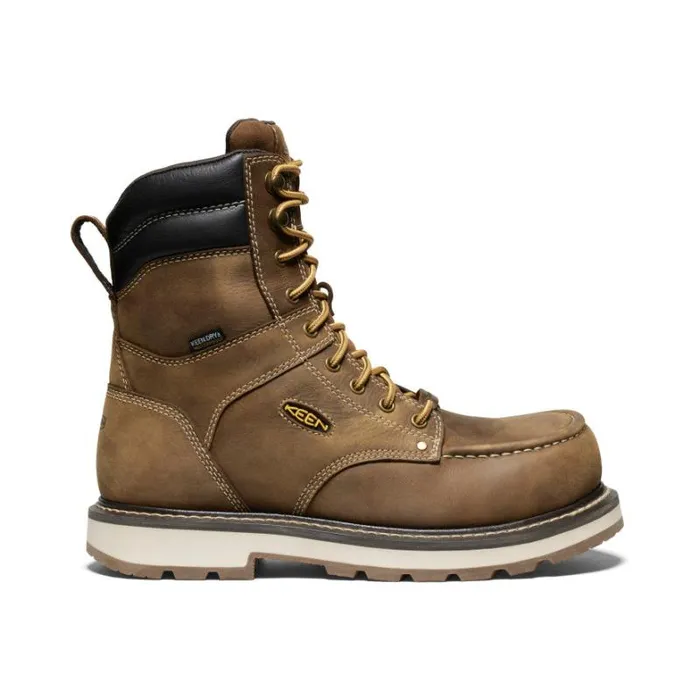 Men KEEN Boots Cincinnati 8quot Waterproof 90 Heel Boot CarbonFiber Toe