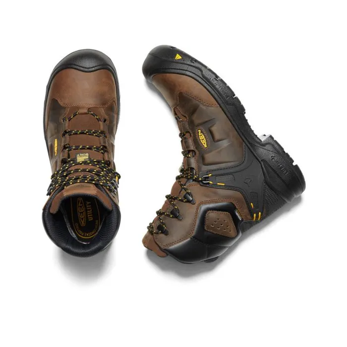 Men KEEN Boots Dover 8quot Waterproof Boot CarbonFiber Toe Dark EarthBlack Men KEEN Boots Dover 8quot Waterproof Boot CarbonFiber Toe Dark EarthBlack