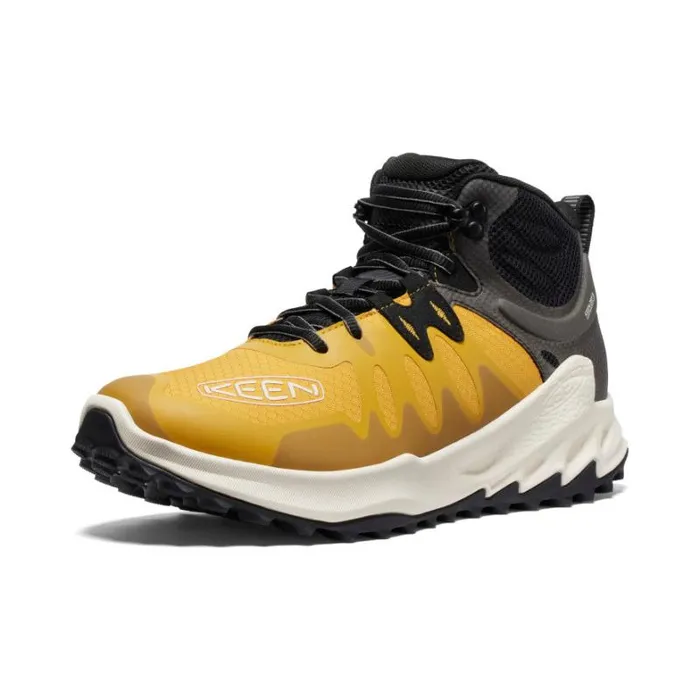 Men KEEN Boots Zionic Mid Height Waterproof Golden YellowBirch Hiking Boot Men KEEN Boots Zionic Mid Height Waterproof Golden YellowBirch Hiking Boot