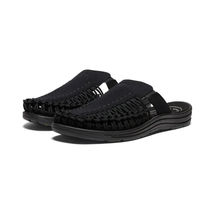Men KEEN Casual Black 2Cord Sandals 8211 UNEEK Slide