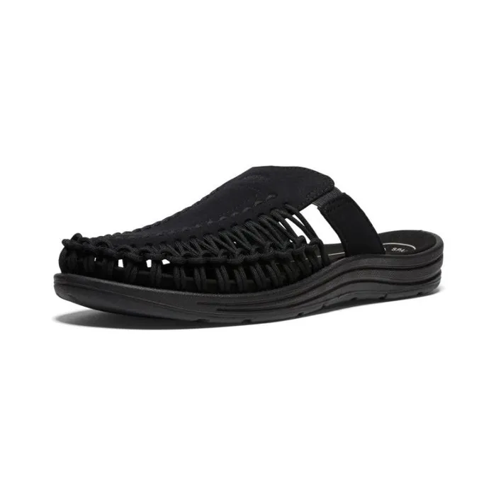 Men KEEN Casual Black 2Cord Sandals 8211 UNEEK Slide