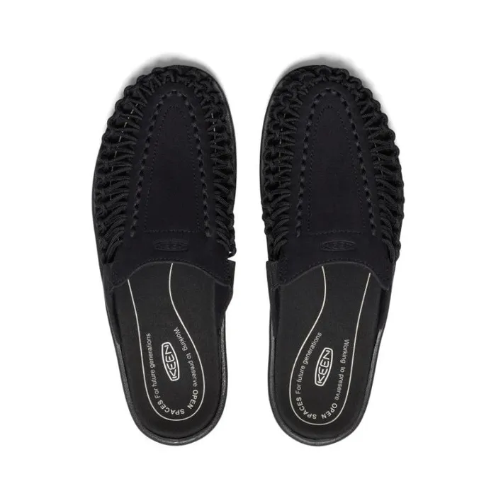 Men KEEN Casual Black 2Cord Sandals 8211 UNEEK Slide