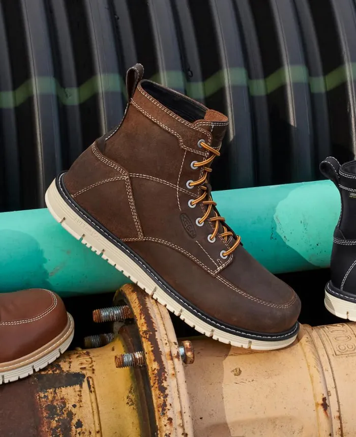 Men KEEN Casual San Jose 6quot Soft Toe Work Boots 8211 Waterproof Men KEEN Casual San Jose 6quot Soft Toe Work Boots 8211 Waterproof