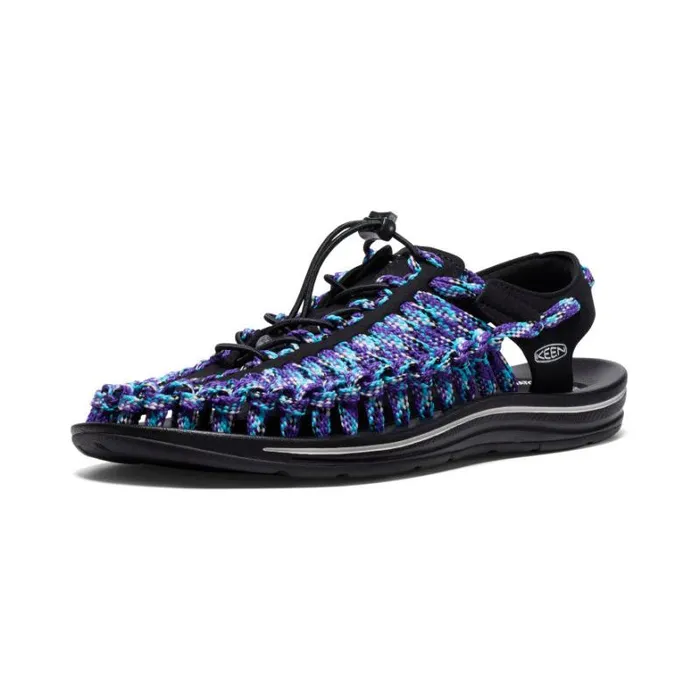 Men KEEN Casual UNEEK Flat BlackTillandsia Purple Sandal Men KEEN Casual UNEEK Flat BlackTillandsia Purple Sandal