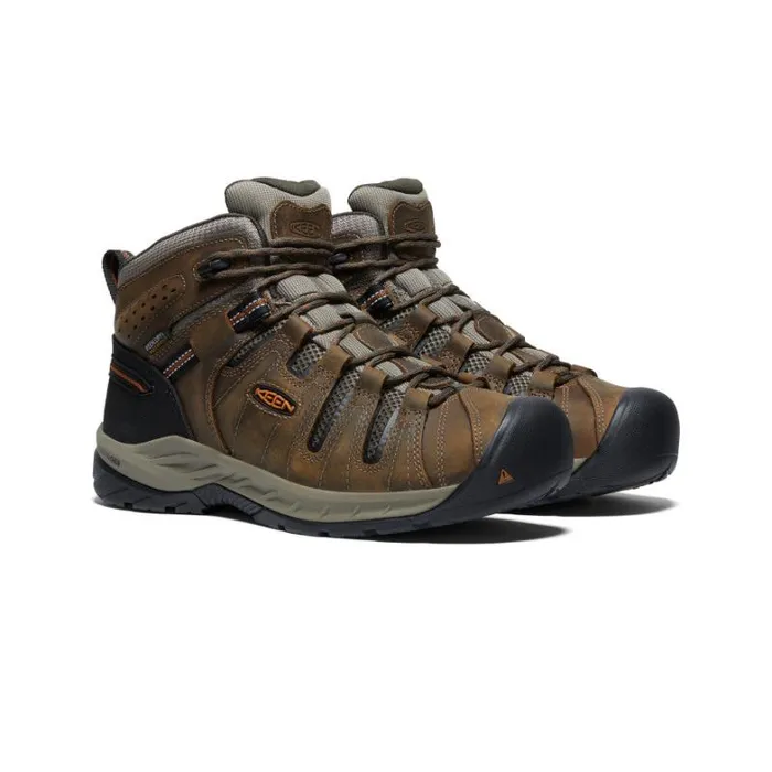 Men KEEN Hike Soft Toe Waterproof Work Boots 8211 Flint II