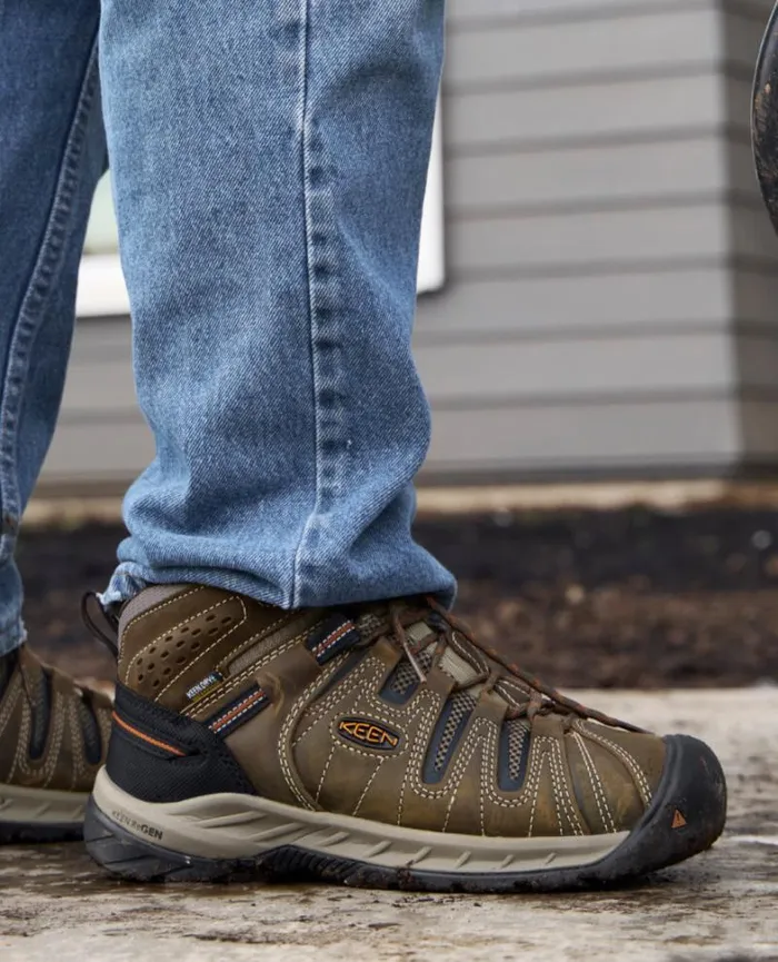 Men KEEN Hike Soft Toe Waterproof Work Boots 8211 Flint II