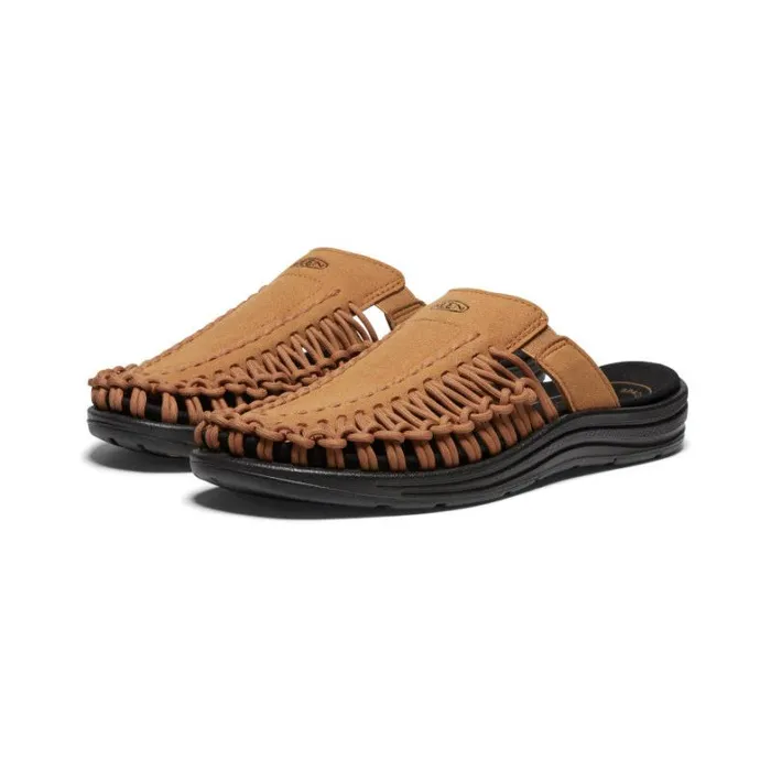 Men KEEN Sandals Brown 2Cord Sandals 8211 UNEEK Slide