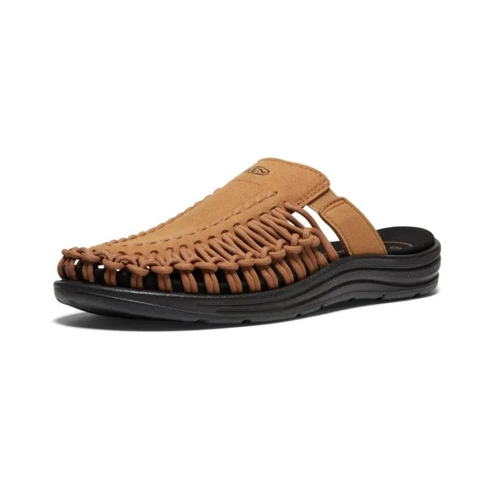 Men KEEN Sandals Brown 2Cord Sandals 8211 UNEEK Slide
