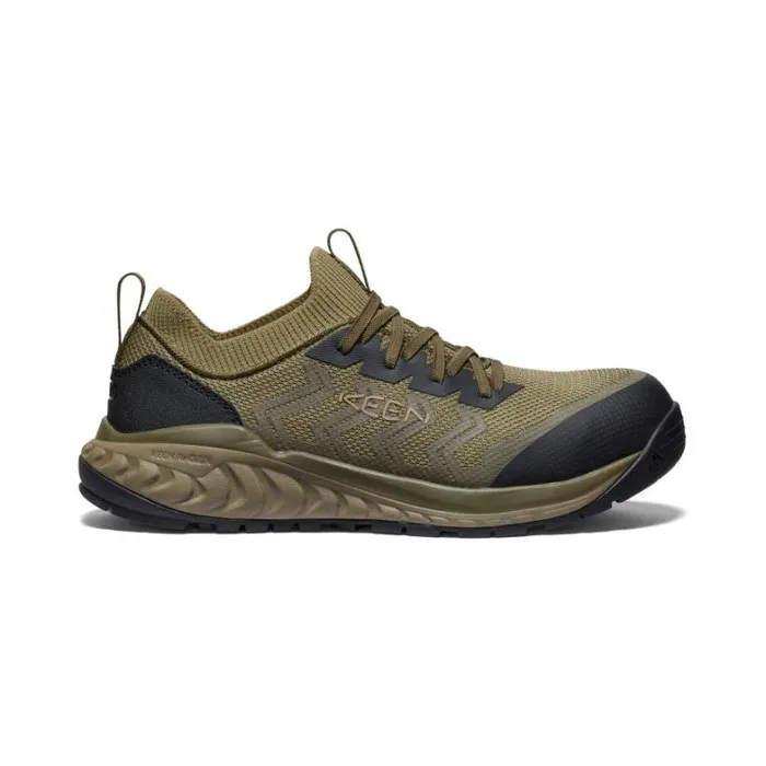 Men KEEN Shoes Arvada Shift CarbonFiber Toe Martini OliveBlack Work Slipon