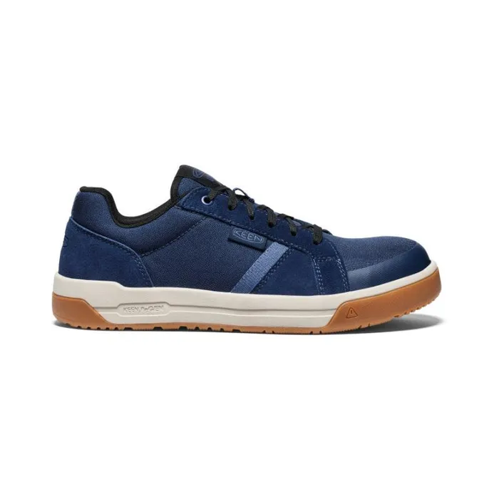 Men KEEN Shoes Kenton CarbonFiber Toe Naval AcademyGum Leather Work Sneaker