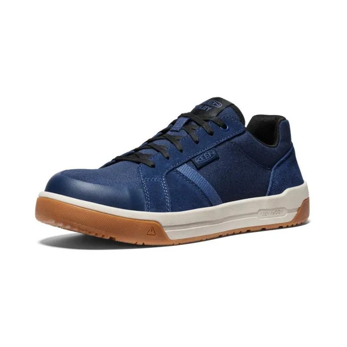 Men KEEN Shoes Kenton CarbonFiber Toe Naval AcademyGum Leather Work Sneaker Men KEEN Shoes Kenton CarbonFiber Toe Naval AcademyGum Leather Work Sneaker
