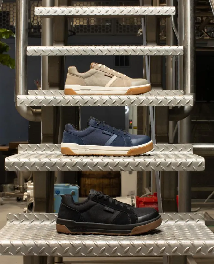 Men KEEN Shoes Kenton CarbonFiber Toe Naval AcademyGum Leather Work Sneaker Men KEEN Shoes Kenton CarbonFiber Toe Naval AcademyGum Leather Work Sneaker
