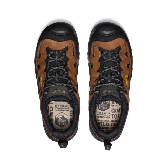 Men KEEN Shoes Targhee IV Vent BisonGolden Yellow Leather Hiking Shoe Men KEEN Shoes Targhee IV Vent BisonGolden Yellow Leather Hiking Shoe