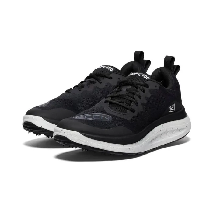 Men KEEN Shoes WK400 BlackWhite Leather Walking Shoe Men KEEN Shoes WK400 BlackWhite Leather Walking Shoe