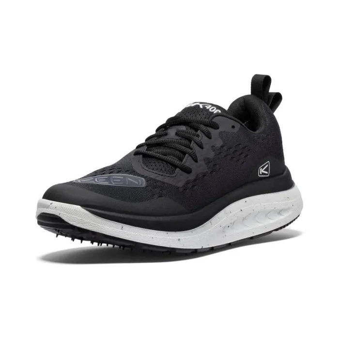 Men KEEN Shoes WK400 BlackWhite Leather Walking Shoe Men KEEN Shoes WK400 BlackWhite Leather Walking Shoe