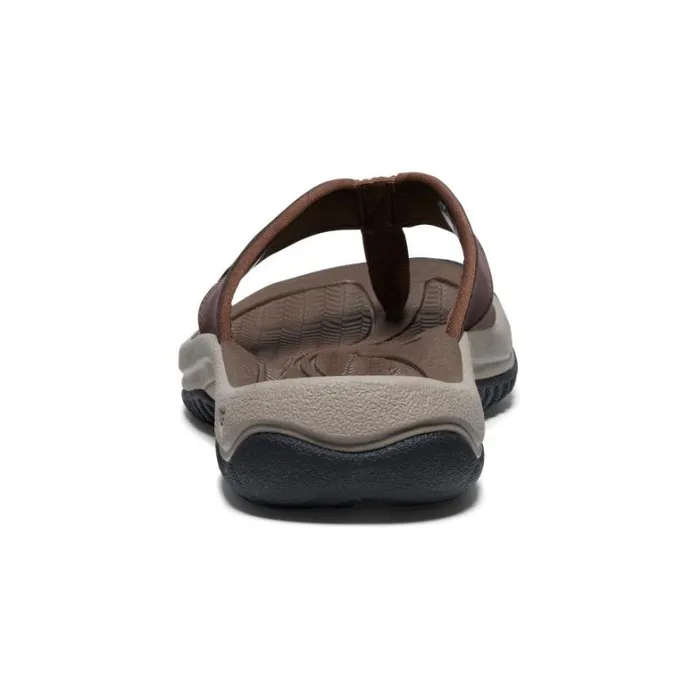 Men KEEN SlipOns Kona Flip JavaDark Earth Leather FlipFlop Men KEEN SlipOns Kona Flip JavaDark Earth Leather FlipFlop