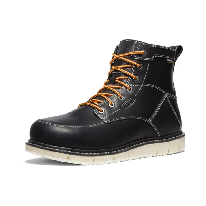 Men KEEN Work Boots and Shoes Black Work Wedge Boots 8211 CSA San Jose 6quot WP Men KEEN Work Boots and Shoes Black Work Wedge Boots 8211 CSA San Jose 6quot WP