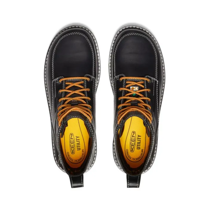 Men KEEN Work Boots and Shoes Black Work Wedge Boots 8211 CSA San Jose 6quot WP Men KEEN Work Boots and Shoes Black Work Wedge Boots 8211 CSA San Jose 6quot WP