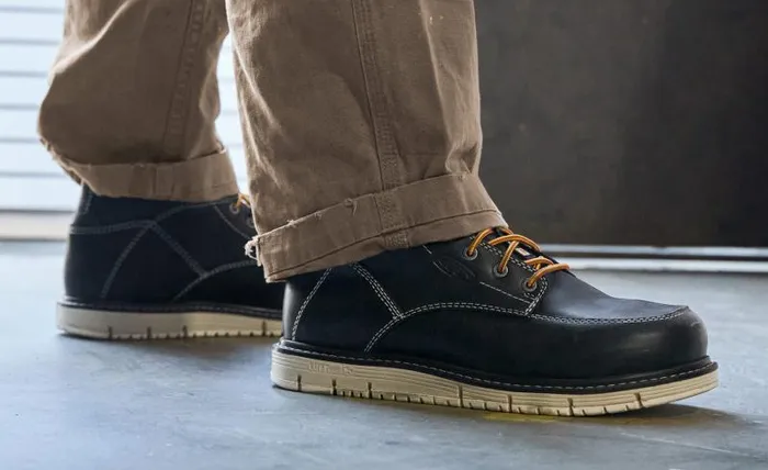 Men KEEN Work Boots and Shoes Black Work Wedge Boots 8211 CSA San Jose 6quot WP Men KEEN Work Boots and Shoes Black Work Wedge Boots 8211 CSA San Jose 6quot WP