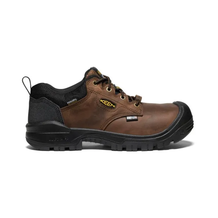 Men KEEN Work Boots and Shoes Independence Oxford Waterproof CarbonFiber Toe Work Shoe