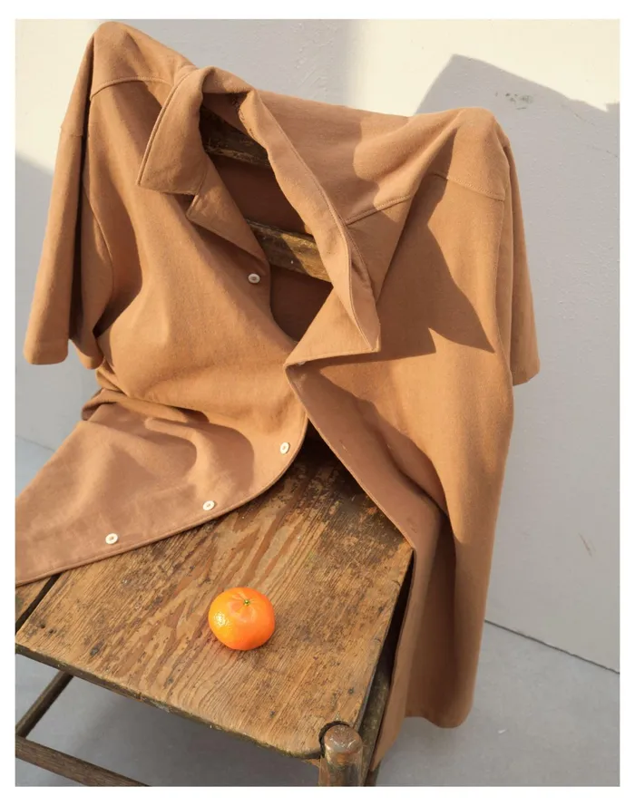Men Knit Easy Short Sleeve Camp Shirt Kraft Brown Madewell Tees Men Knit Easy Short Sleeve Camp Shirt Kraft Brown Madewell Tees