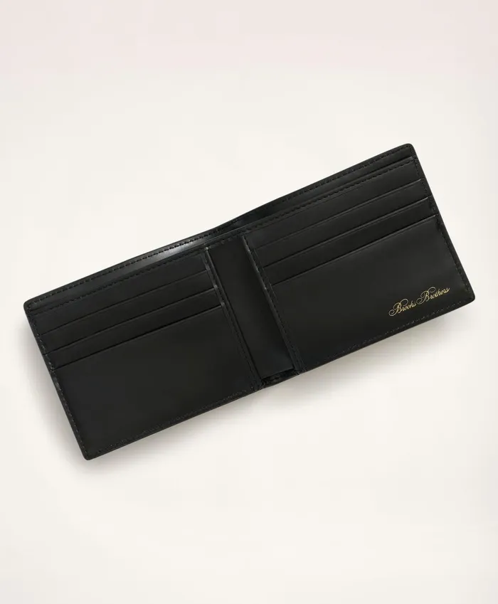 Men Leather Billfold Black Brooks Brothers Bags and Leather Goods