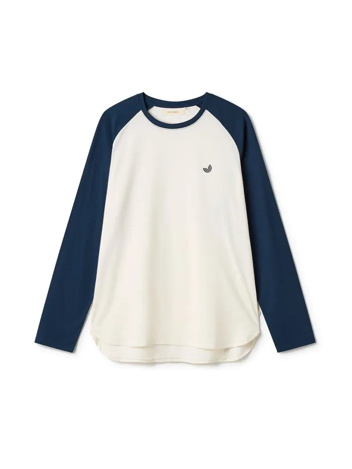 Men Likuri 8211 Natural WhiteNavy TWOTHIRDS TShirts