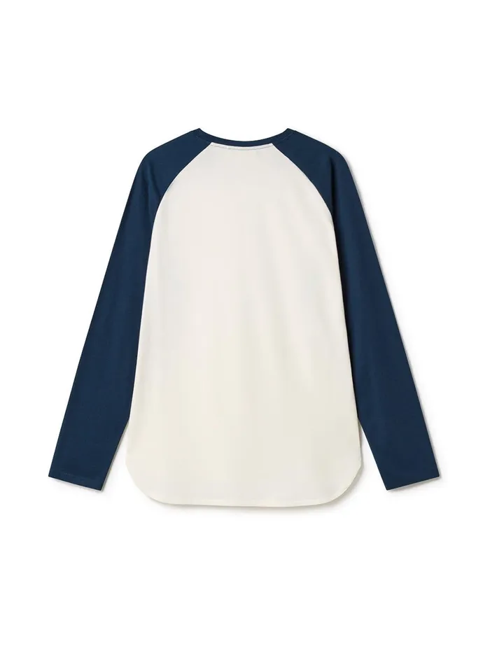 Men Likuri 8211 Natural WhiteNavy TWOTHIRDS TShirts