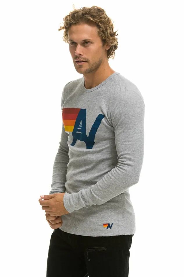 Men LOGO THERMAL 8211 HEATHER GREY Aviator Nation Tees Men LOGO THERMAL 8211 HEATHER GREY Aviator Nation Tees
