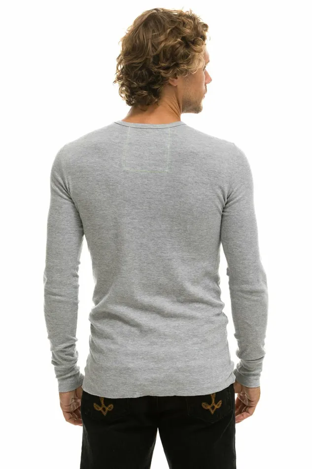 Men LOGO THERMAL 8211 HEATHER GREY Aviator Nation Tees Men LOGO THERMAL 8211 HEATHER GREY Aviator Nation Tees