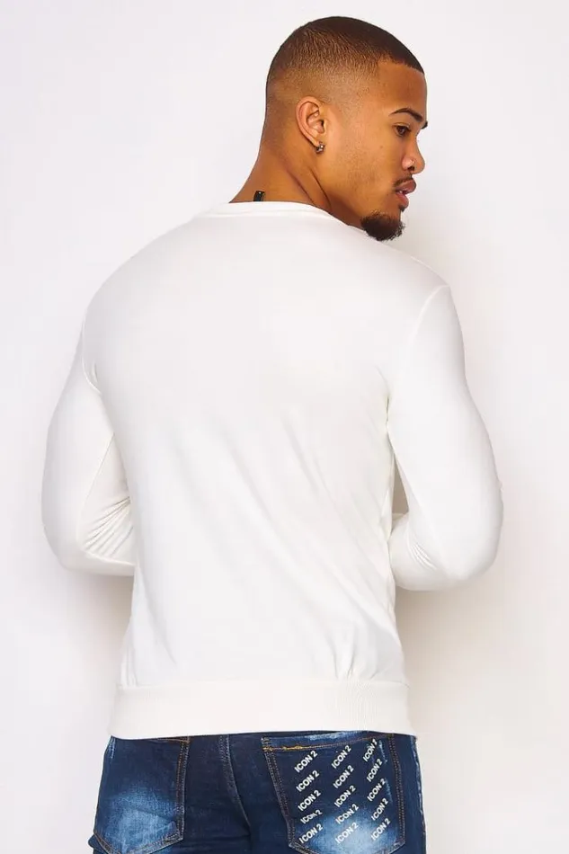 Men Los Angeles Tokyo 8230 White Sweatshirt White Brentiny Paris Sweatshirts and Pullovers