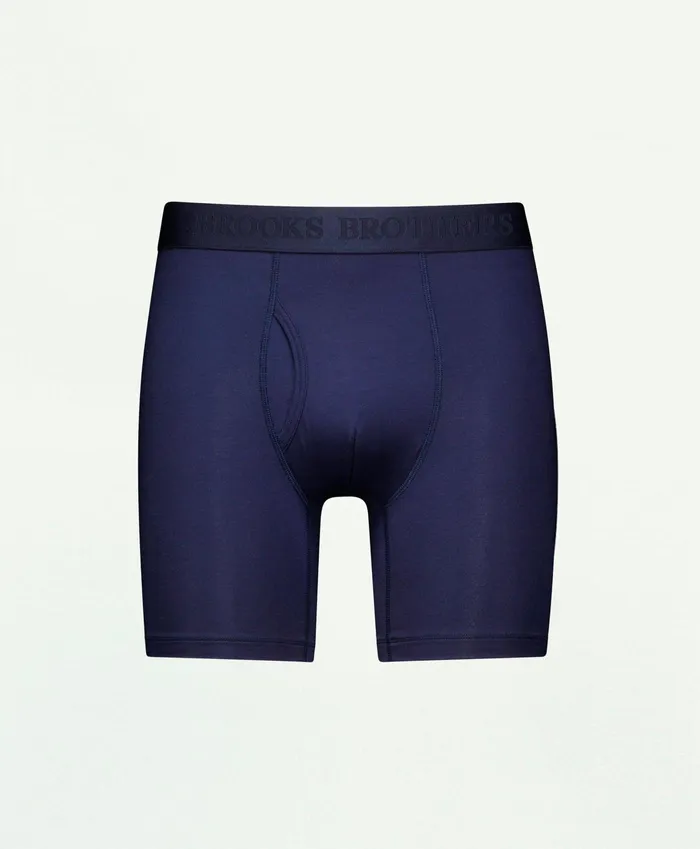 Men Modal Boxer Briefs Navy Brooks Brothers Underwear