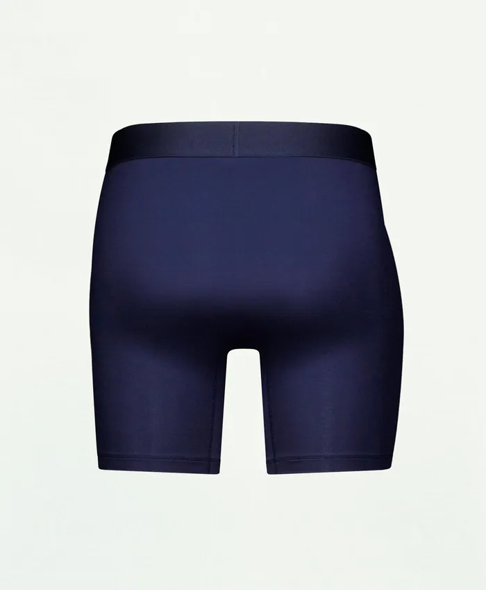 Men Modal Boxer Briefs Navy Brooks Brothers Underwear