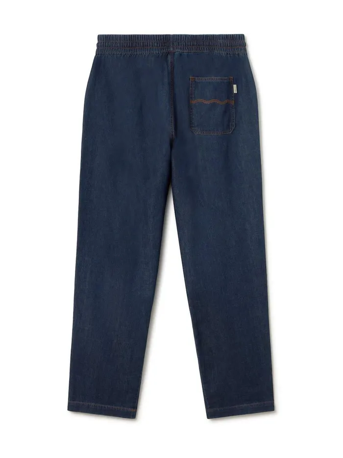 Men Pants Men 8211 Flowerpot 8211 Dark Blue Denim TWOTHIRDS Pants