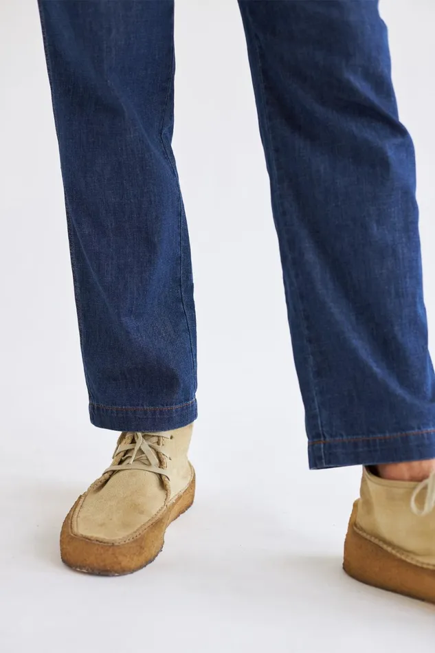 Men Pants Men 8211 Flowerpot 8211 Dark Blue Denim TWOTHIRDS Pants